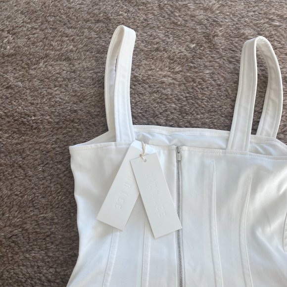 Dion Lee White Frame Minidress - Picture 8 of 8